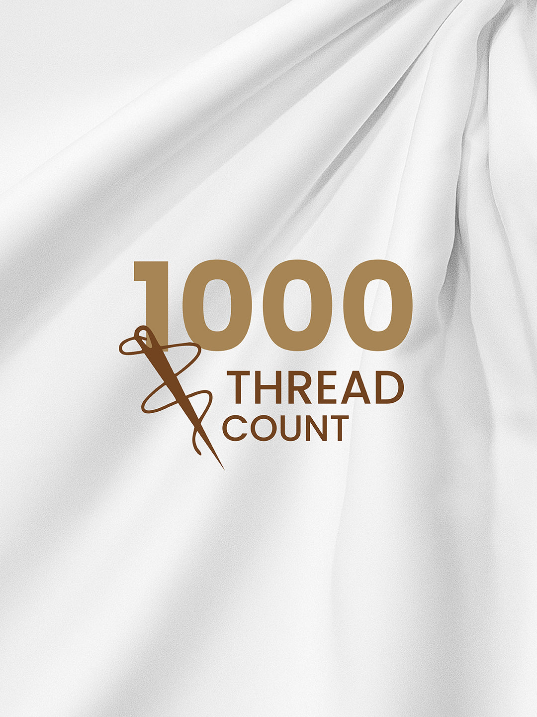 Infinity Premium Quality 100% Egyptian Cotton 1000 TC White King Bedsheet with 4 Pillow Covers (Pearl Stitched)