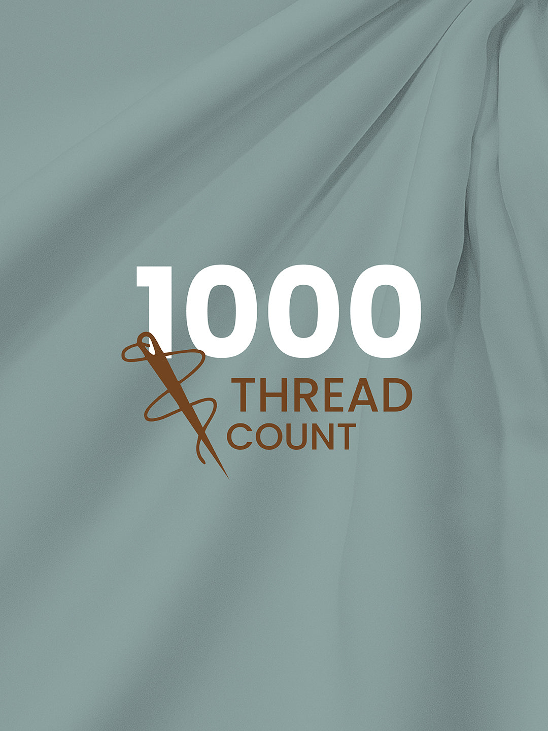 Infinity Premium Quality 100% Egyptian Cotton 1000 TC Blue King Bedsheet with 4 Pillow Covers (Pearl Stitched)