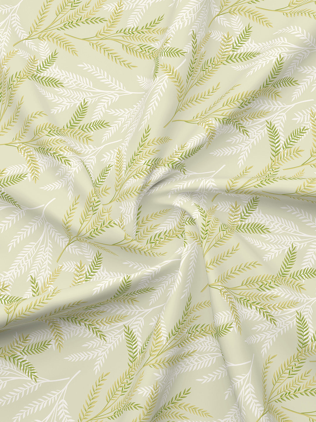 Nature Bouquet 100% Cotton 300 TC Printed Scented King Bedsheet with 2 Pillow Covers (Green Apple Fragrance)