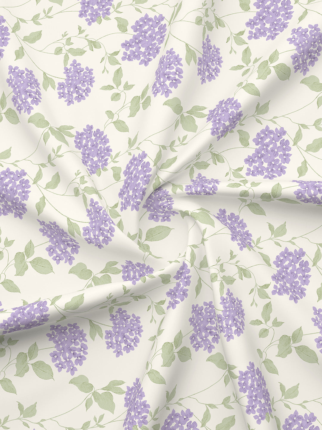 Nature Bouquet 100% Cotton 300 TC Printed Scented King Bedsheet with 2 Pillow Covers (Lavender Fragrance)