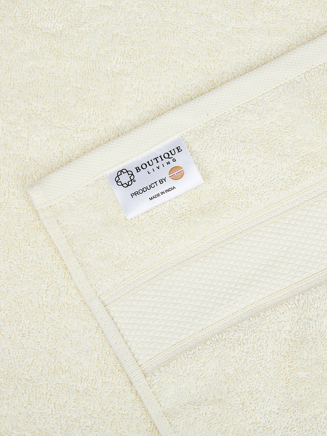 Luxe Loom 100% Cotton 550 GSM Bath Towel - Vanilla Ice (Cream)