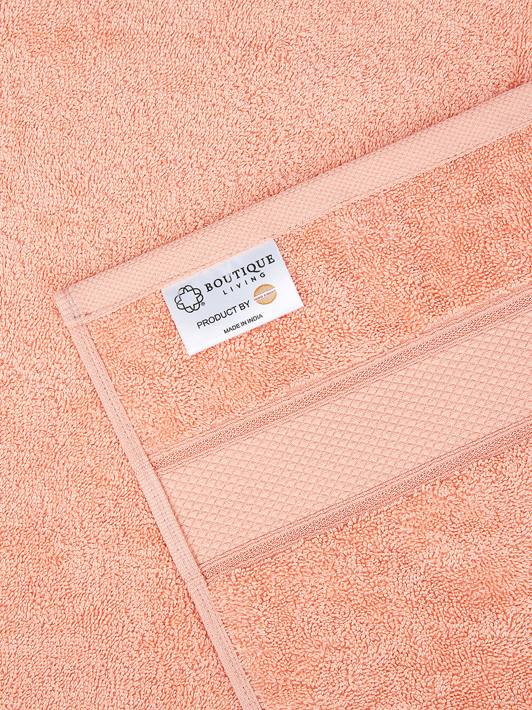 Luxe Loom 100% Cotton 550 GSM Bath Towel - Peach