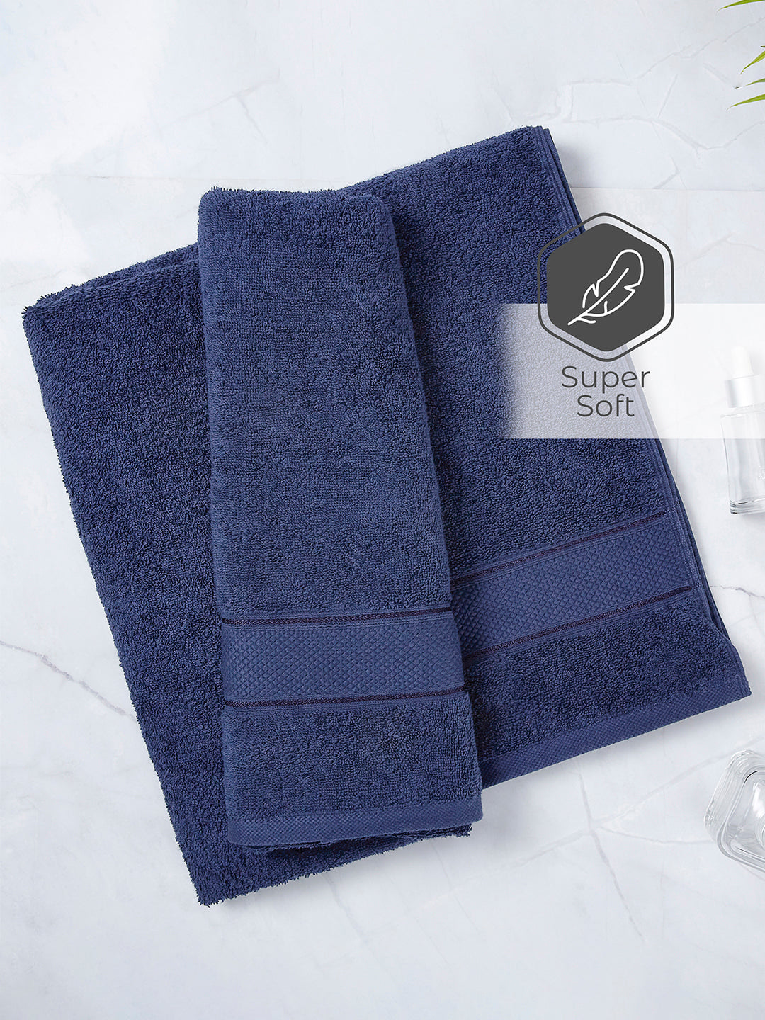 Luxe Loom 100% Cotton 550 GSM Bath Towel - Blue Sail