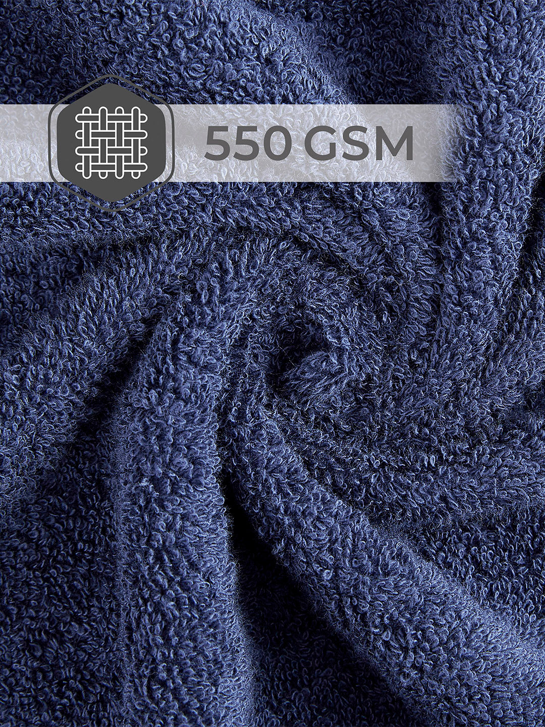 Luxe Loom 100% Cotton 550 GSM Bath Towel - Blue Sail