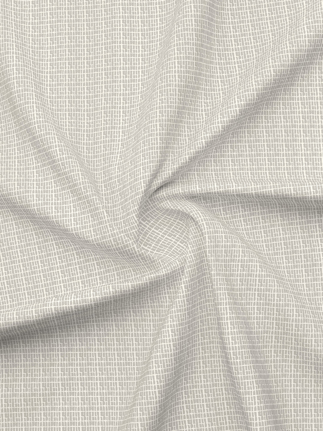 Cottage Garden 100% Cotton 300 TC King Bedsheet with 2 Pillow Covers - Grey Printed