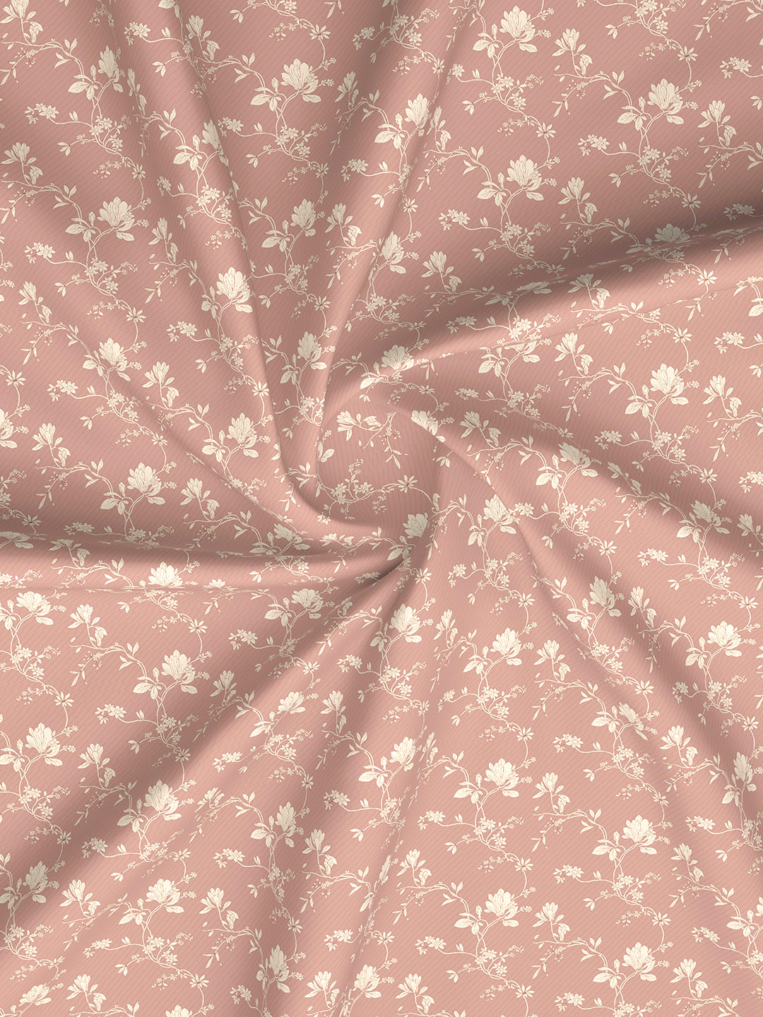 Cottage Garden 100% Organic Cotton 300 TC King Bedsheet with 2 Pillow Covers - Pink Floral