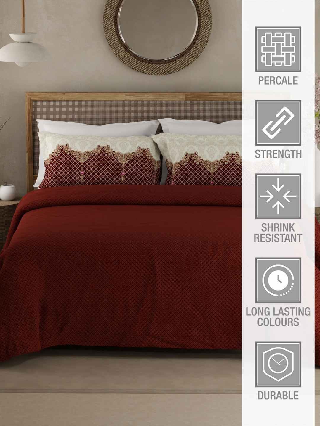 Luxury bedding set in soft cotton material