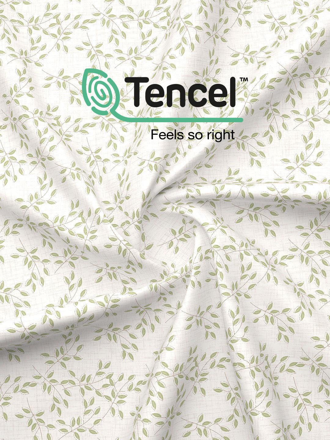 Zen Living TENCEL™ 250 TC Grey Floral Reversible Double Size Dohar (100 L x 90 W inches)