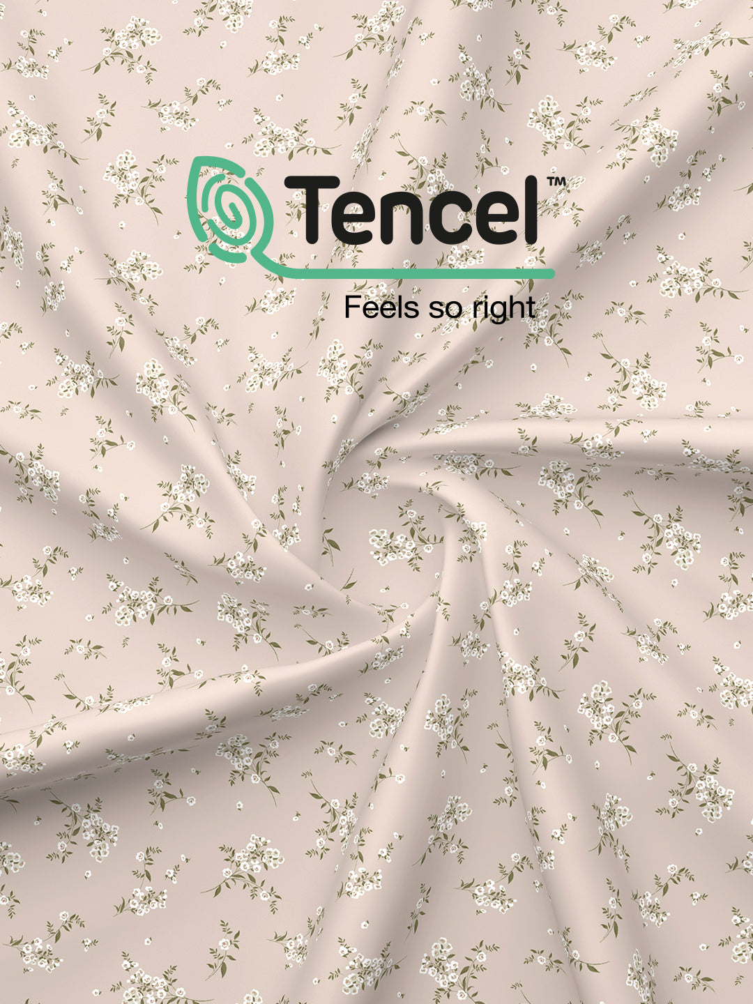 Zen Living TENCEL™ 250 TC Pink & Grey Floral Reversible Double Size Dohar (100 L x 90 W inches)
