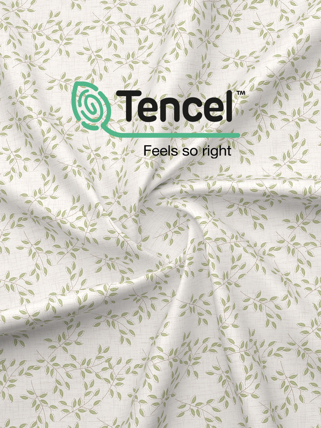 Zen Living TENCEL™ 250 TC Grey Floral Reversible Single Size Dohar (90 L x 60 W inches)