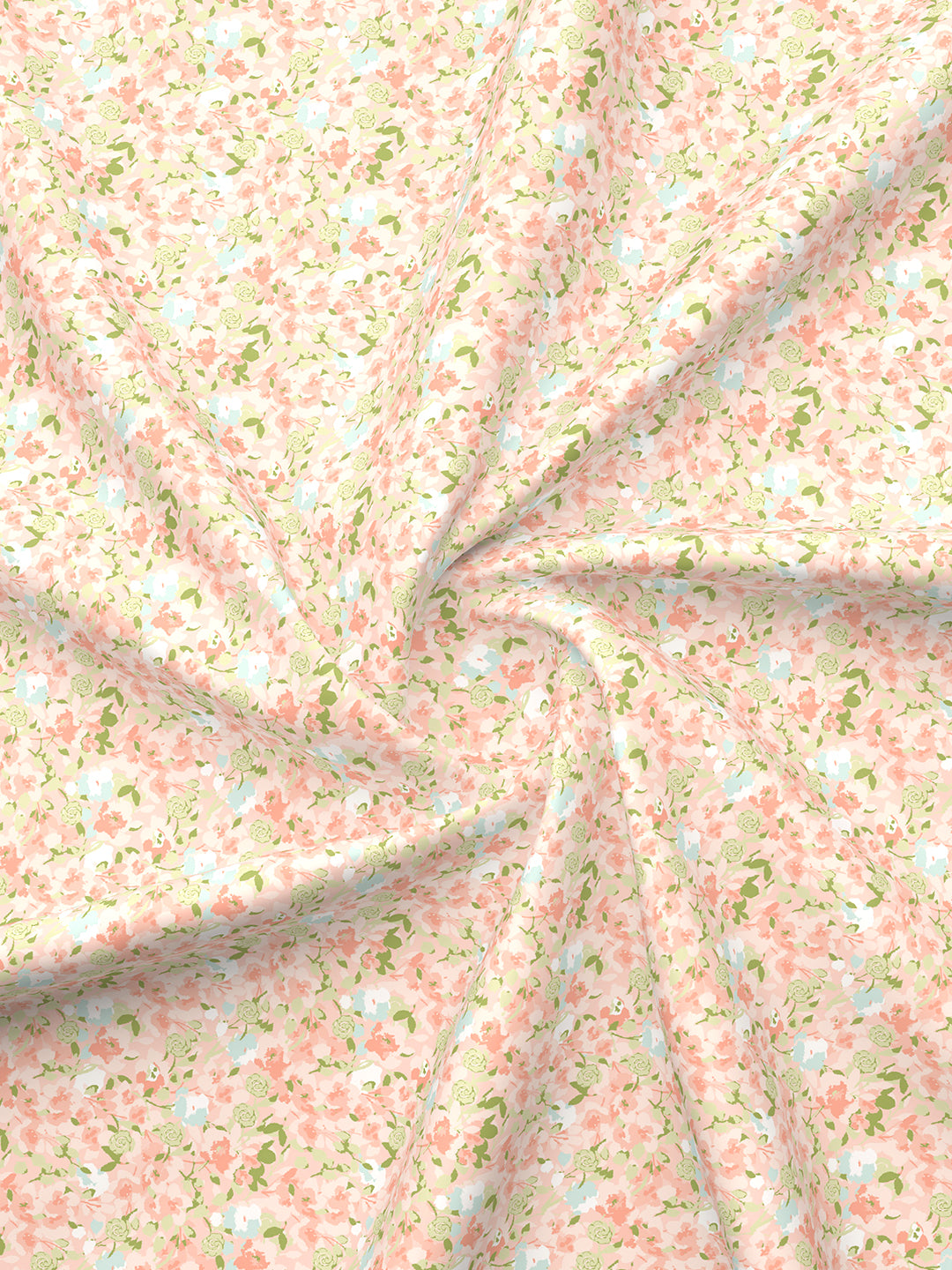 Valatia 100% Cotton 200 TC Orange & Yellow Floral Reversible Double Size Dohar (100 L x 90 W inches)