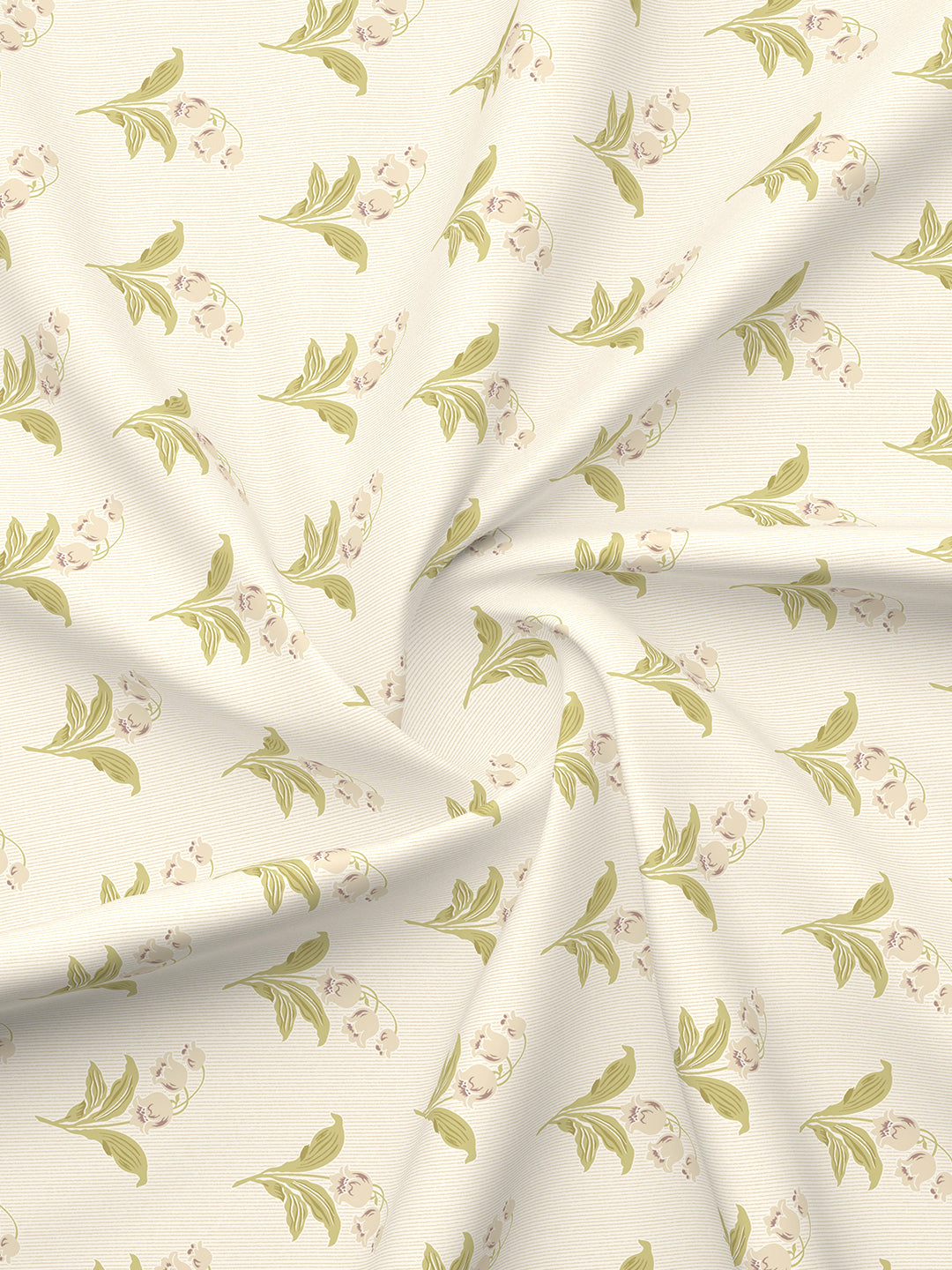 Valatia 100% Cotton 200 TC Grey & Cream Floral Reversible Single Size Dohar (88 L x 60 W inches)