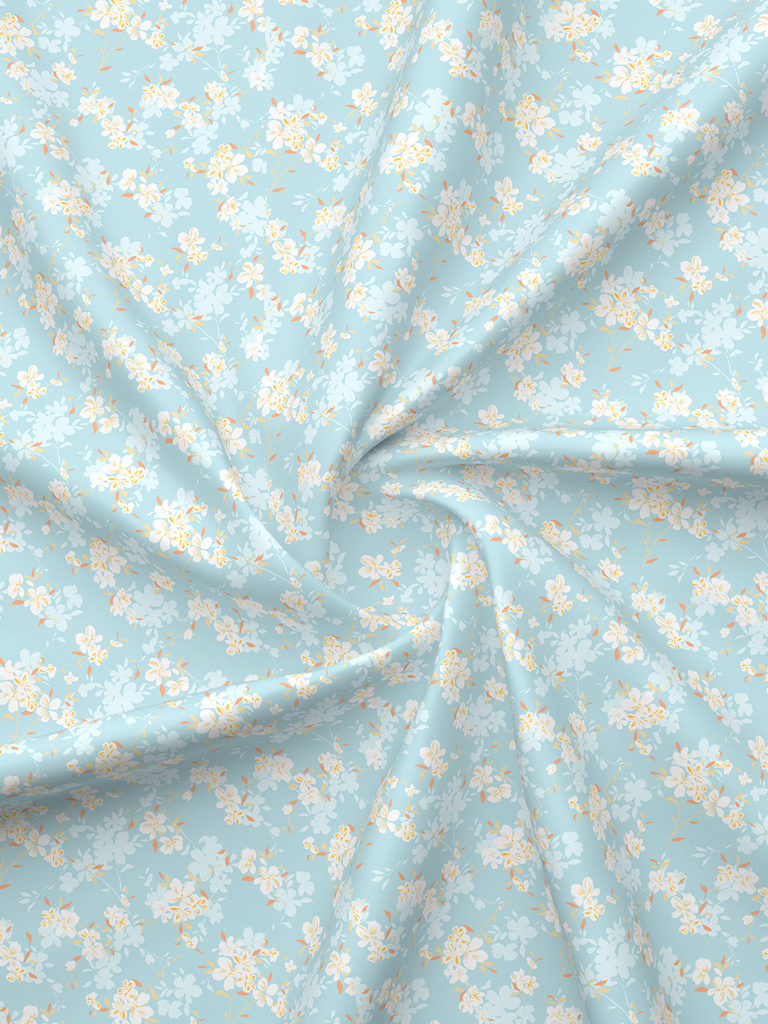 Nature Bouquet 100% Cotton 300 TC King Bedsheet with 2 Pillow Covers | Floral Fragrance Bedsheet Set
