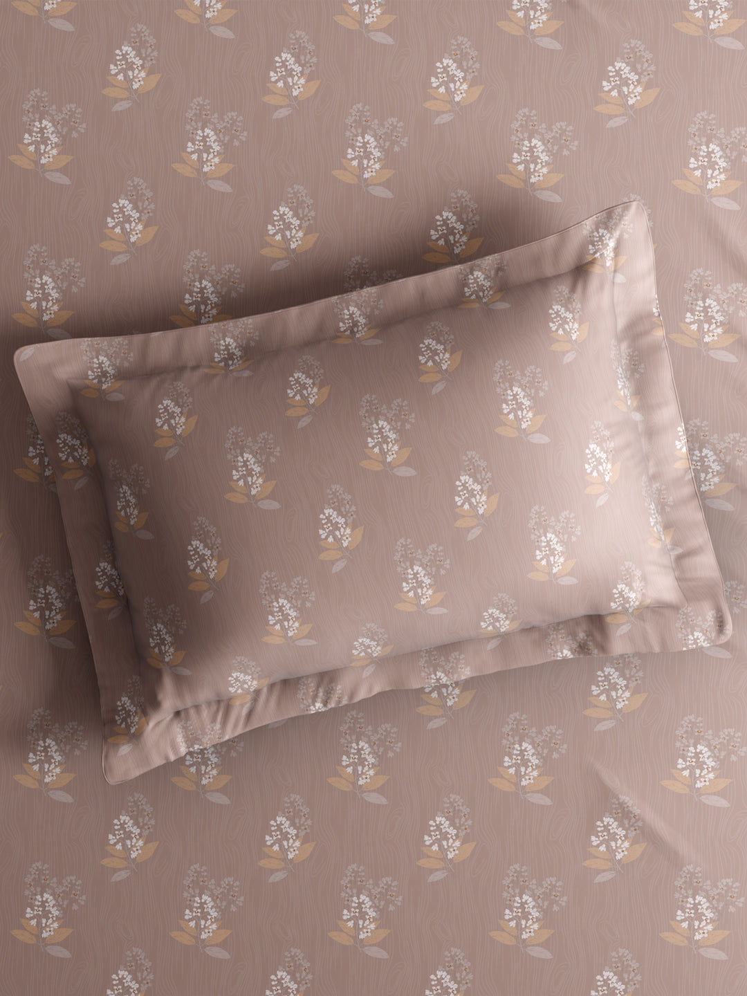 Nature Bouquet 100% Cotton 300 TC King Bedsheet with 2 Pillow Covers | Floral Fragrance Bedsheet Set