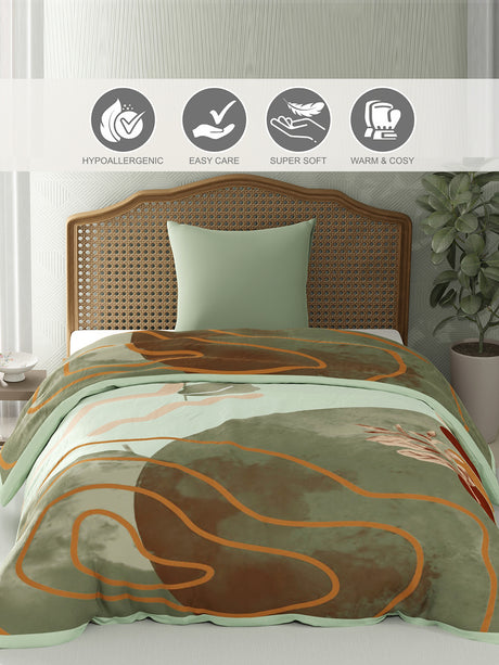 Valatia 700 GSM Multicolor 2 Ply Single Premium Mink Blanket (Size - 1.60 m x 2.20 m)