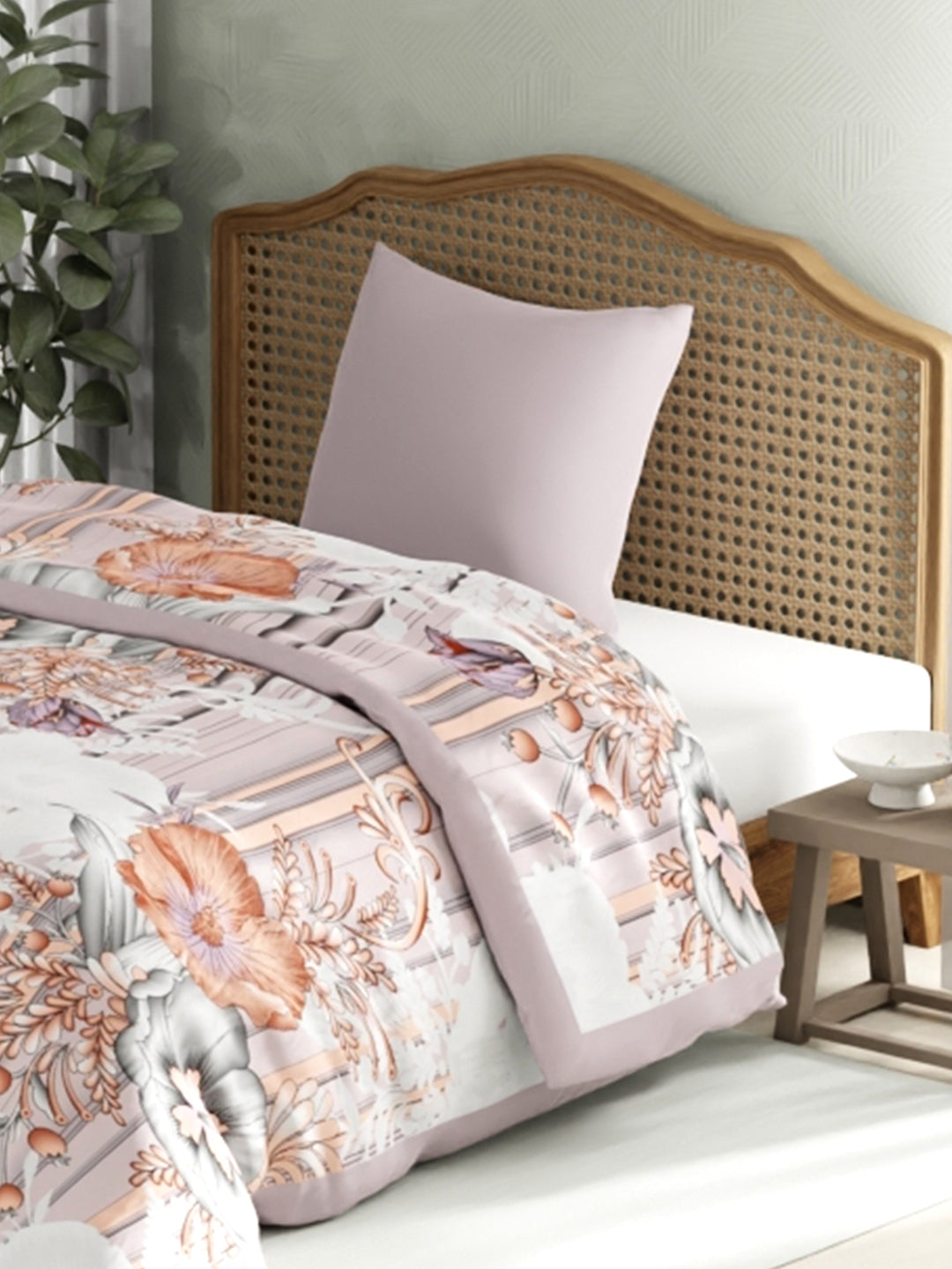 Valatia 700 GSM Multicolor Floral Print 2 Ply Single Premium Mink Blanket (Size - 1.60 m x 2.20 m)