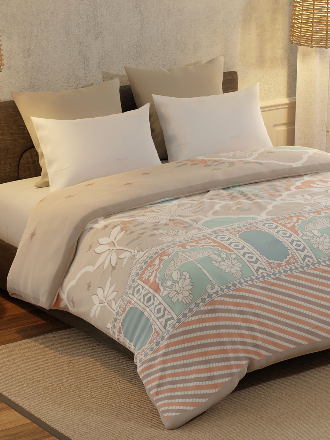 Gardenia Augusta 725 GSM Printed 2 Ply Double Premium Mink Blanket (Size - 2.20 m x 2.40 m)