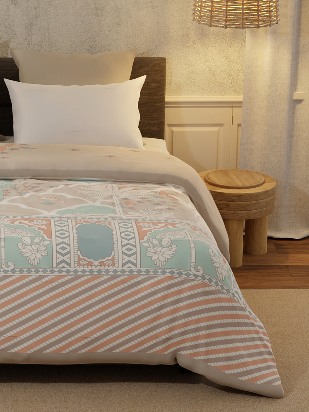 Gardenia Augusta 725 GSM Printed 2 Ply Double Premium Mink Blanket (Size - 2.20 m x 2.40 m)