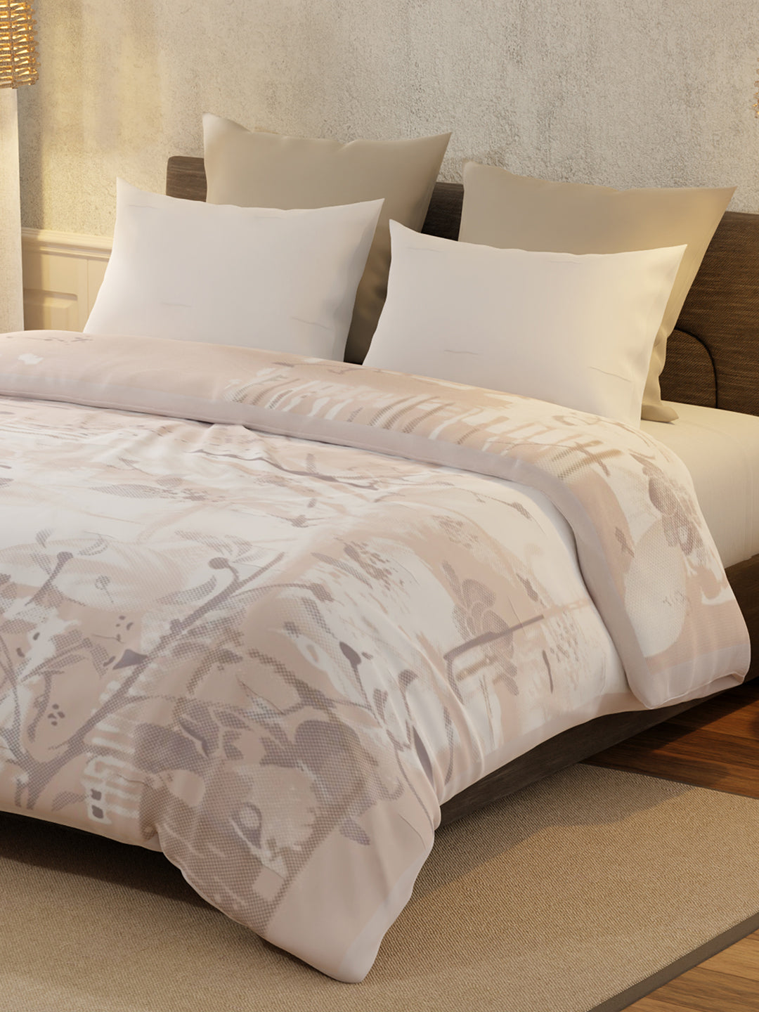 Gardenia Augusta 725 GSM Floral 2 Ply Double Premium Mink Blanket (Size - 2.20 m x 2.40 m)