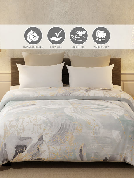 Gardenia Augusta 725 GSM Printed 2 Ply Double Premium Mink Blanket (Size - 2.20 m x 2.40 m)