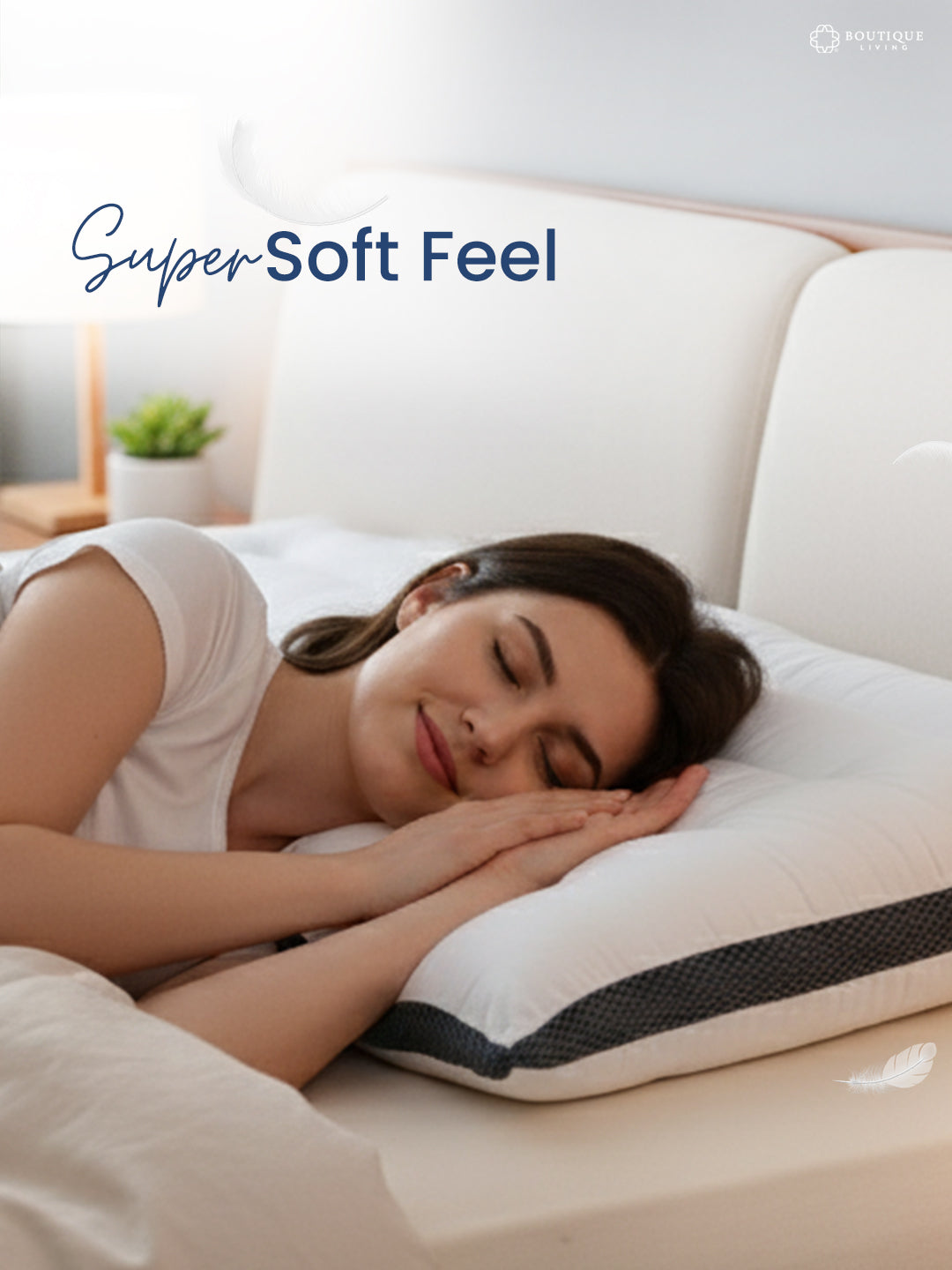 Premium Neck Care Pillow - Pack of 1 (69 L cm x 43 W cm)