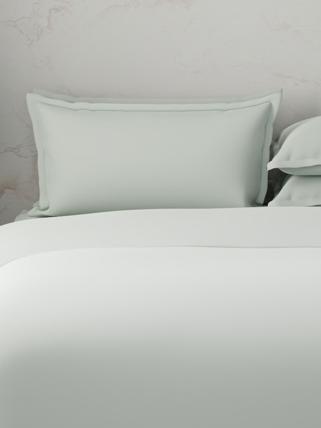 100% Cotton 300 TC, King Size Dyed Bedsheet with 1 Duvet Cover and 4 Pillow Covers, Emblem Collection - Mercury