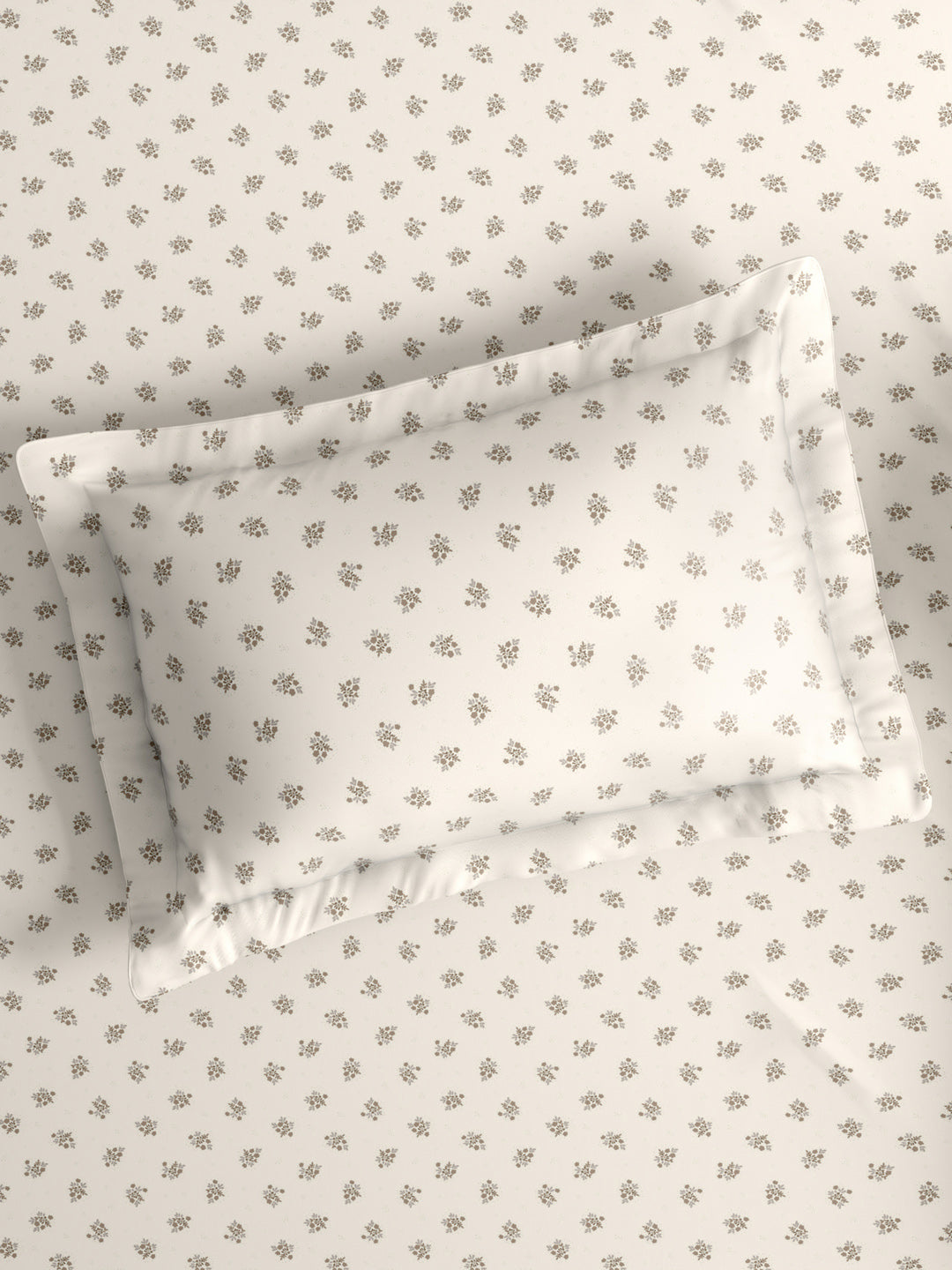 Cottage Garden 100% Cotton 300 TC King Bedsheet with 2 Pillow Covers | Printed Bedsheet Set
