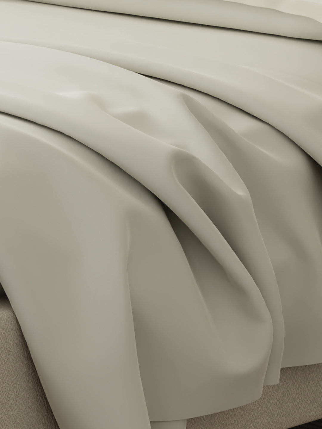 Cotton Charm 400 TC 100% Cotton King Size Dyed Bedsheet with 4 Pillow Covers - Sweet Corn