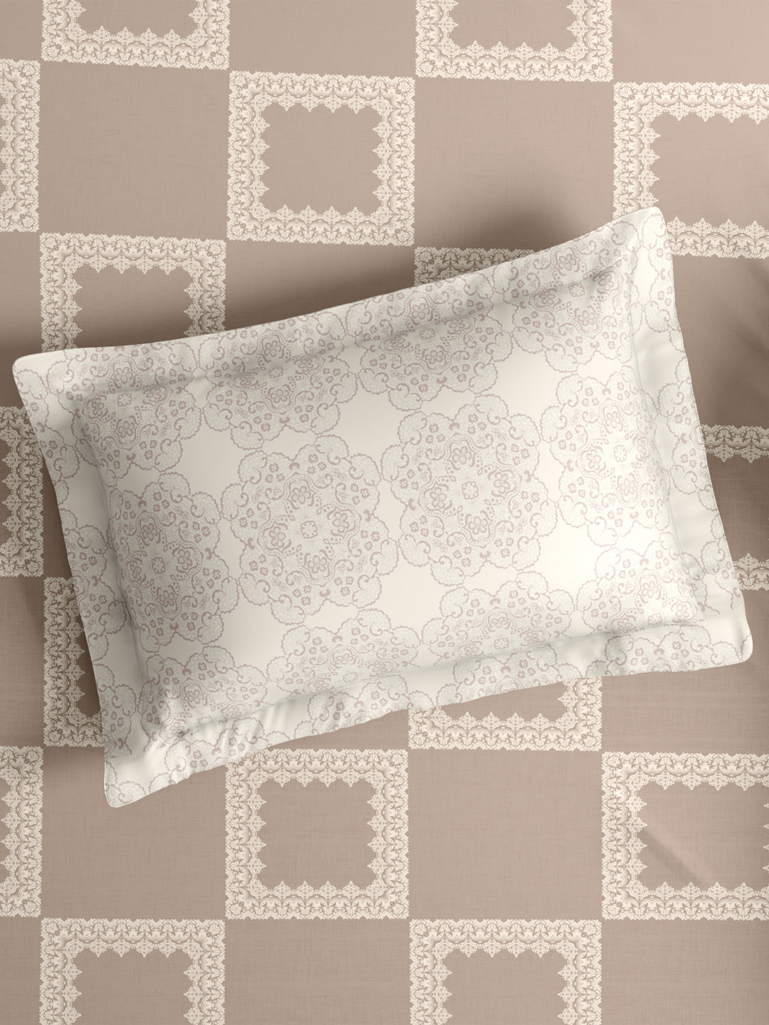 Cottage Garden 100% Cotton 300 TC King Bedsheet with 2 Pillow Covers | Printed Bedsheet Set for Gifting