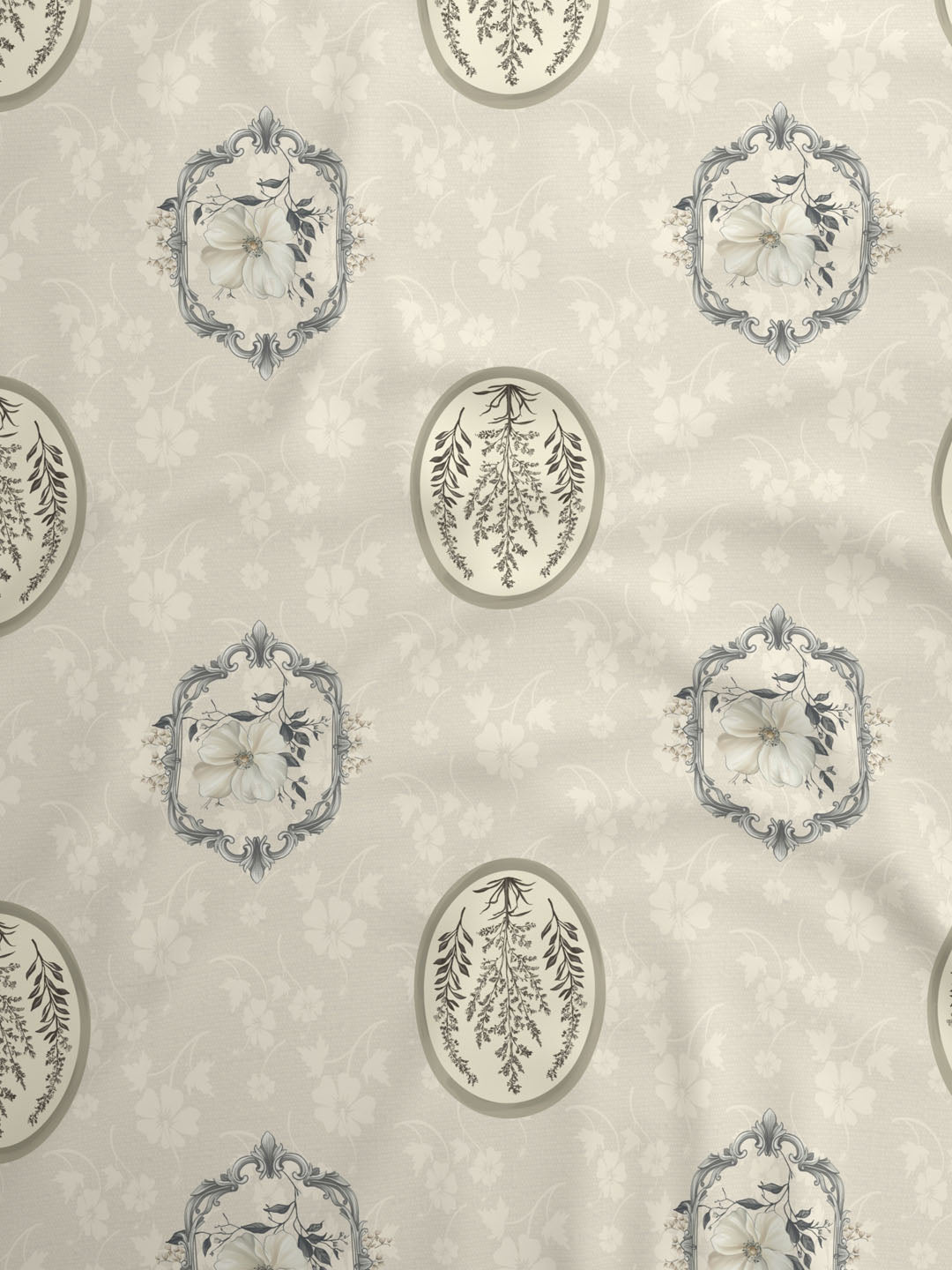 100% Cotton 800 TC, Printed King Bedsheet Set, Platinum Pulse