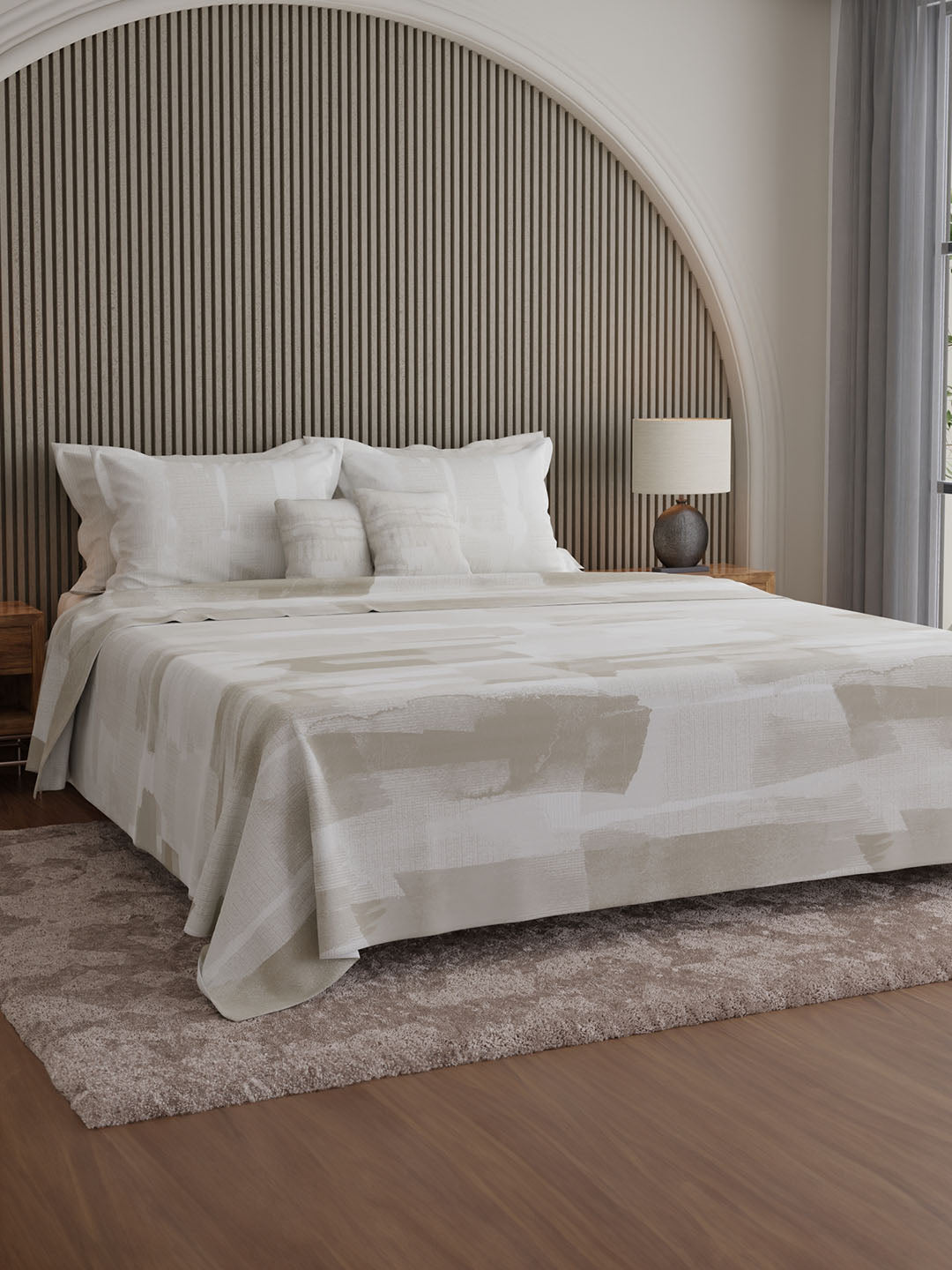100% Cotton 600 TC, Printed King Bedsheet Set, Luxe Loom Weavers Gallore