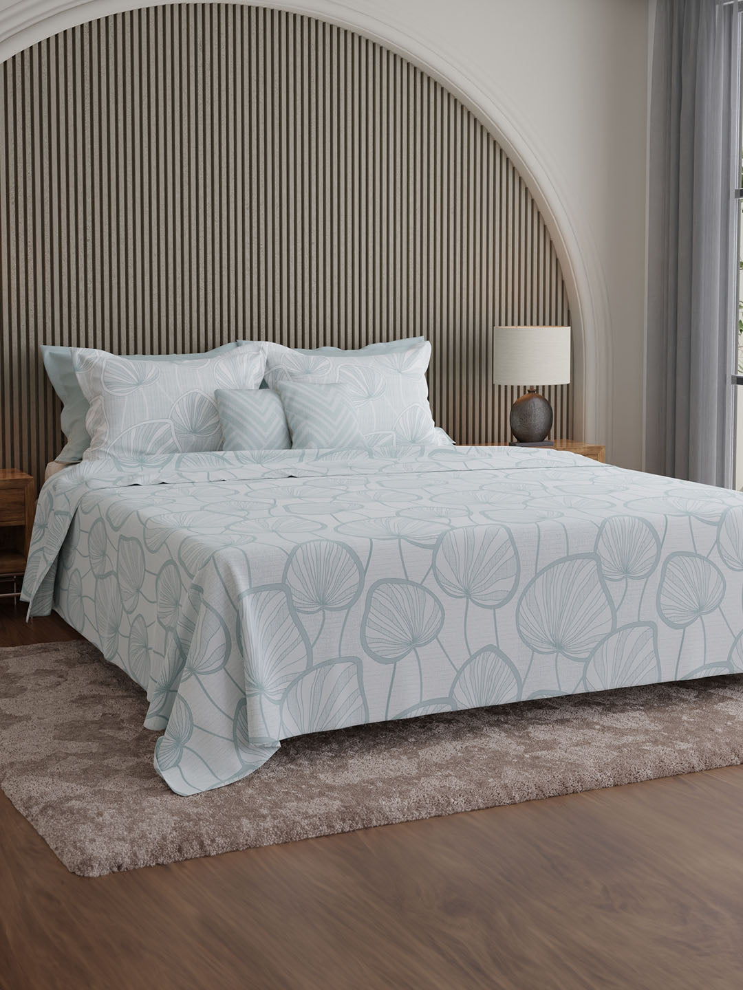 100% Cotton 600 TC, Printed King Bedsheet Set, Luxe Loom Weavers Gallore