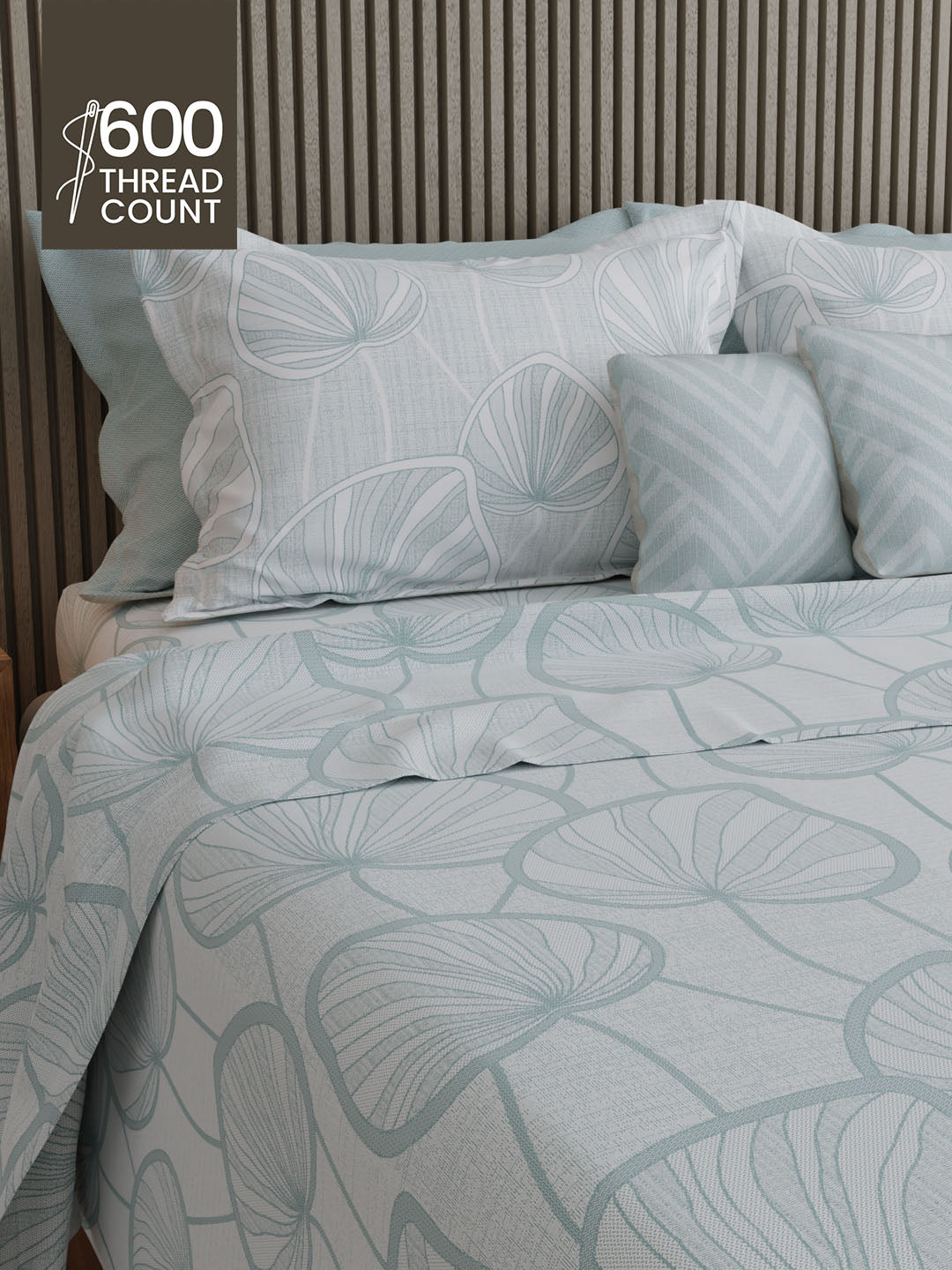 100% Cotton 600 TC, Printed King Bedsheet Set, Luxe Loom Weavers Gallore