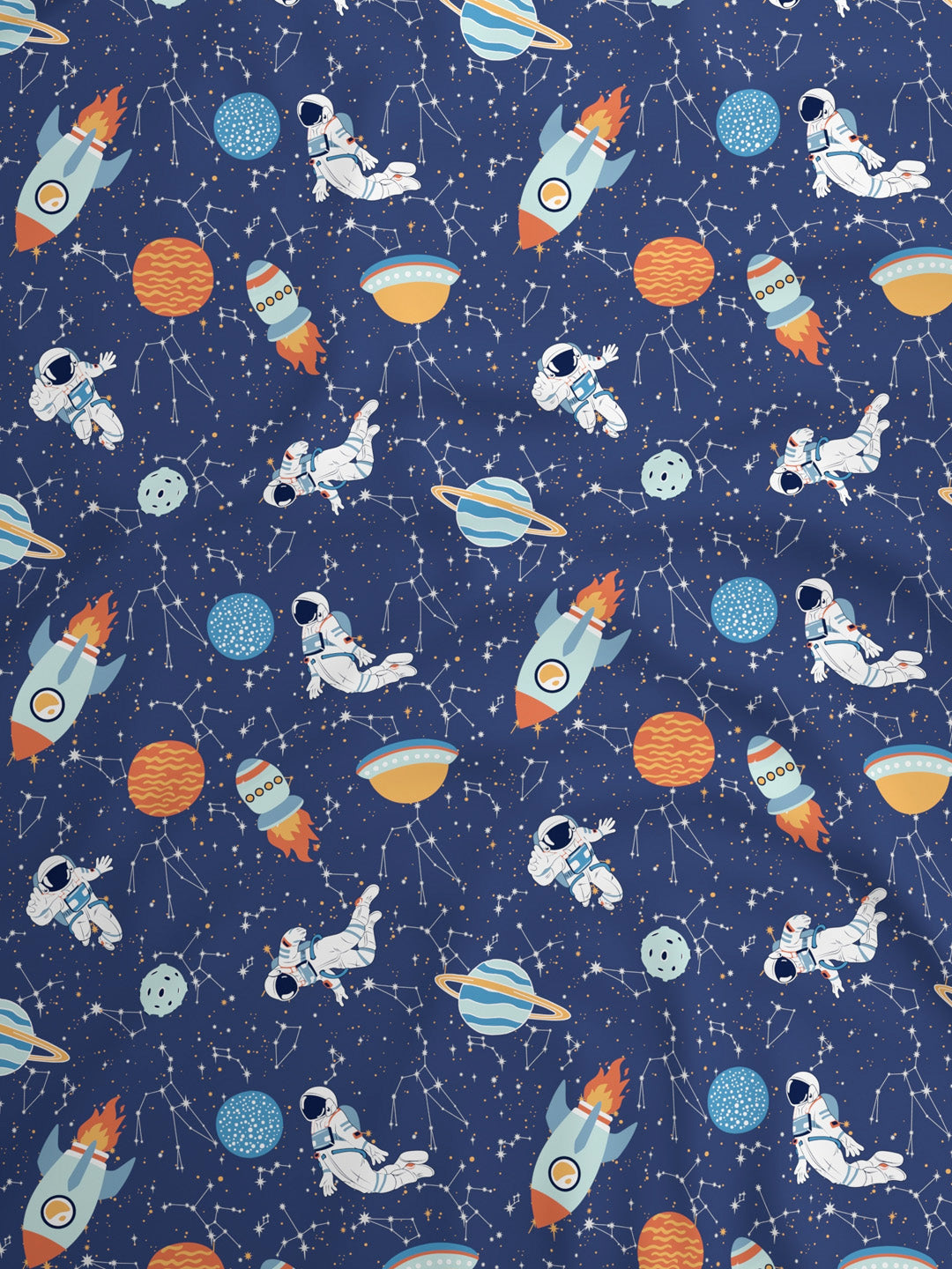 100% Cotton 200 TC, Printed Double Bedsheet Set for Kids, Rock N Room