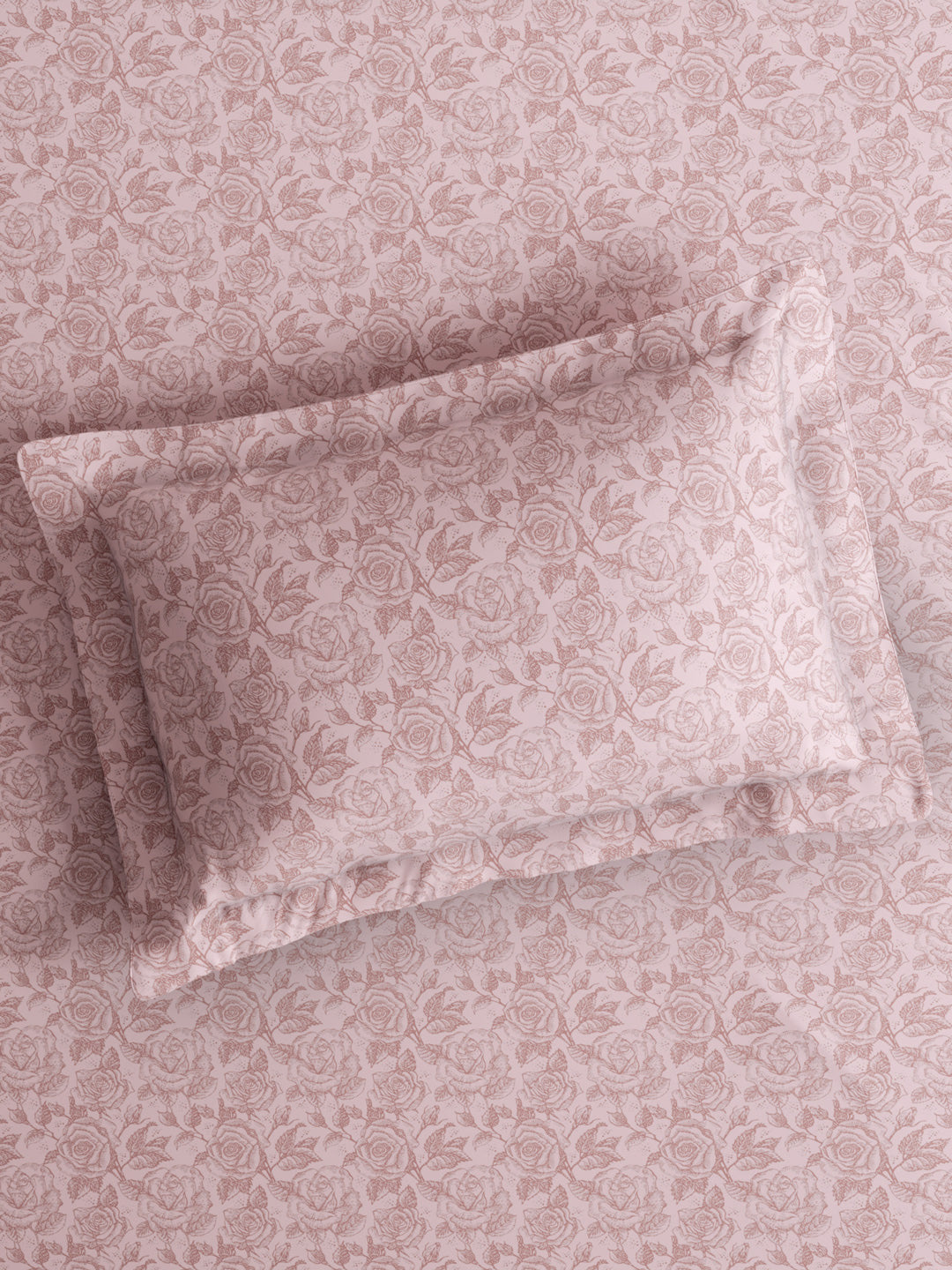 Nature Bouquet 100% Cotton 300 TC King Bedsheet with 2 Pillow Covers | Floral Fragrance Bedsheet Set