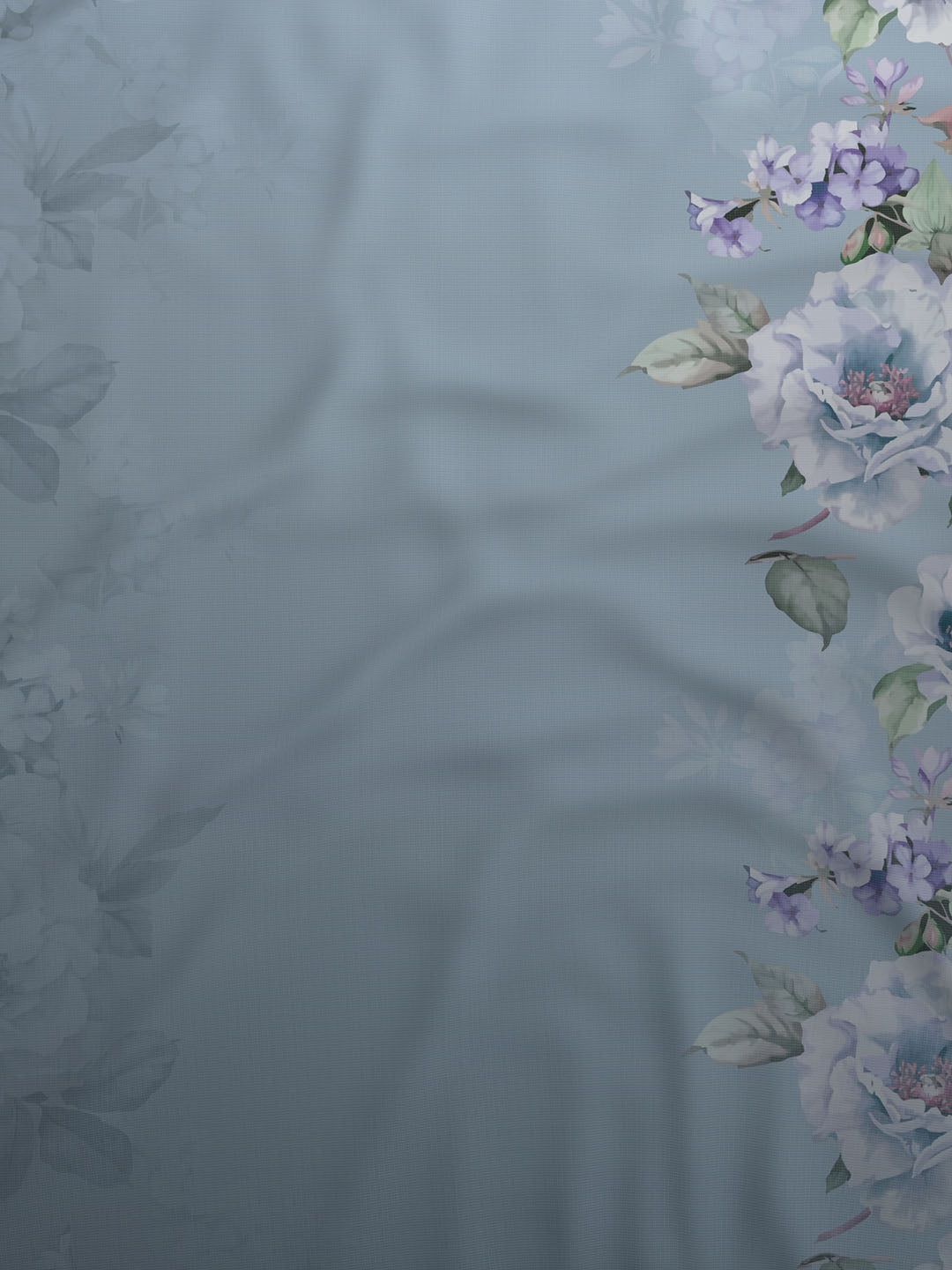 100% Cotton Super King Bedsheet Set, 300 TC Floral, Gardenia Augusta