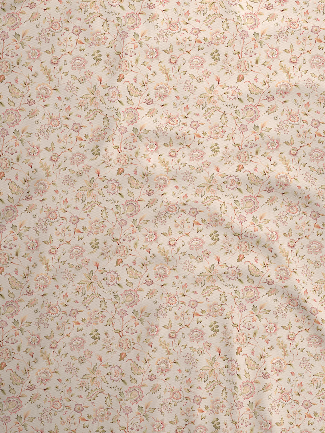 100% Cotton Super King Bedsheet Set, 300 TC Floral, Gardenia Augusta