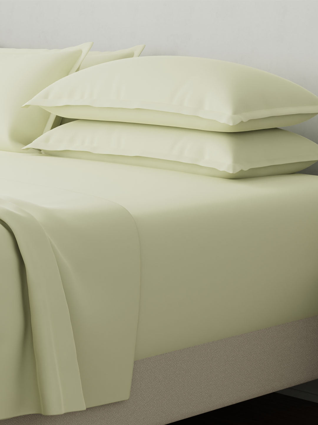 Bamboo Cotton, King Bedsheet Set, 180 TC Solid, Natures