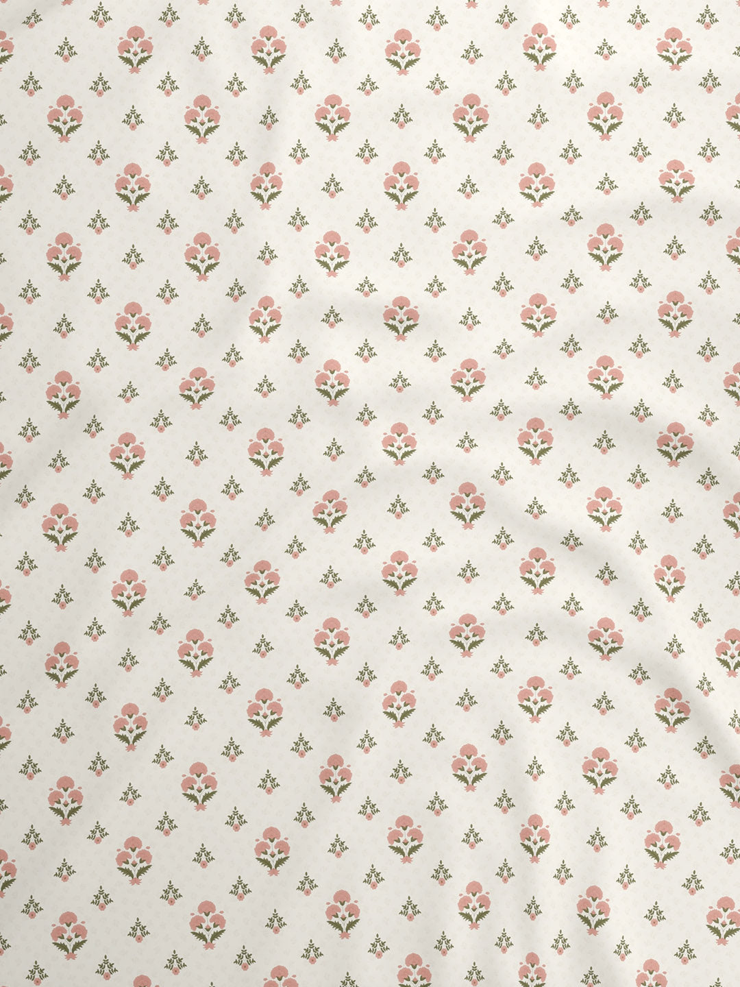 100% Kasturi Cotton King Bedsheet Set, 200 TC Printed, Indo Musk