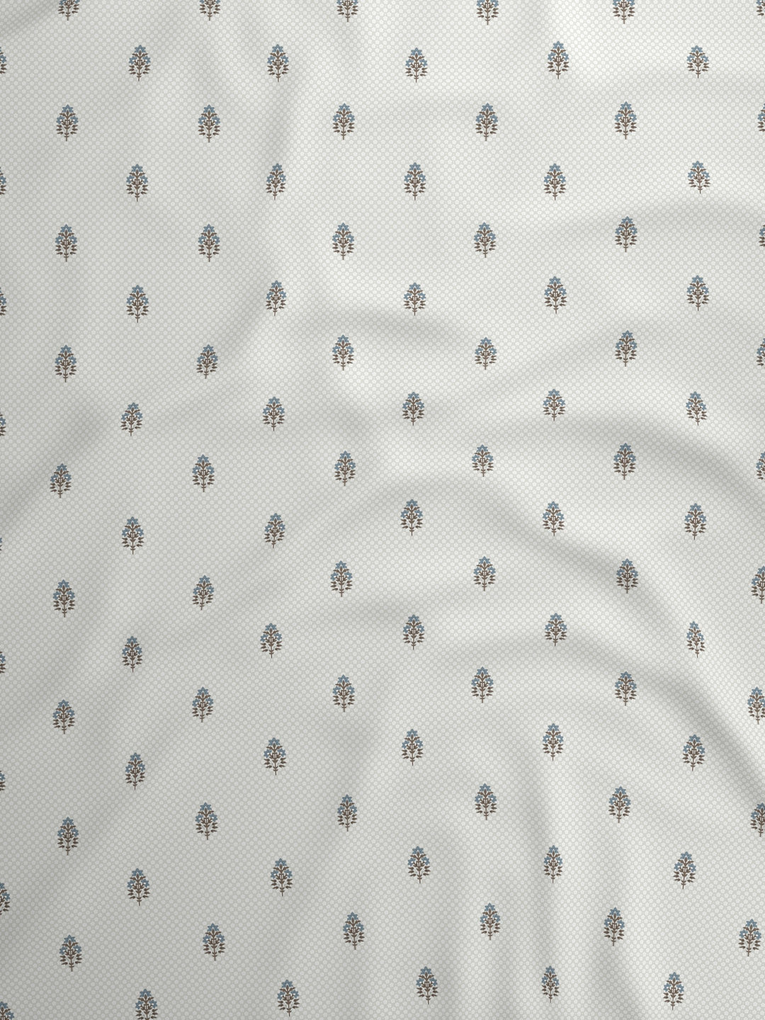 100% Kasturi Cotton King Bedsheet Set, 200 TC Printed, Indo Musk