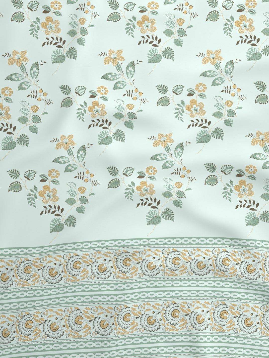 100% Cotton King Bedsheet Set, 200 TC Floral, Valatia
