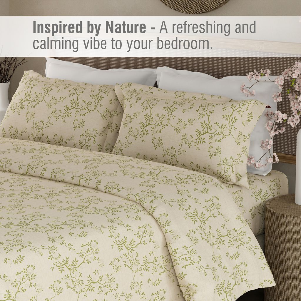 Luxury cotton bedsheet set in trendy colors