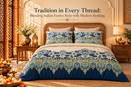 A yellow or pink floral bedsheet can bring warmth to the room