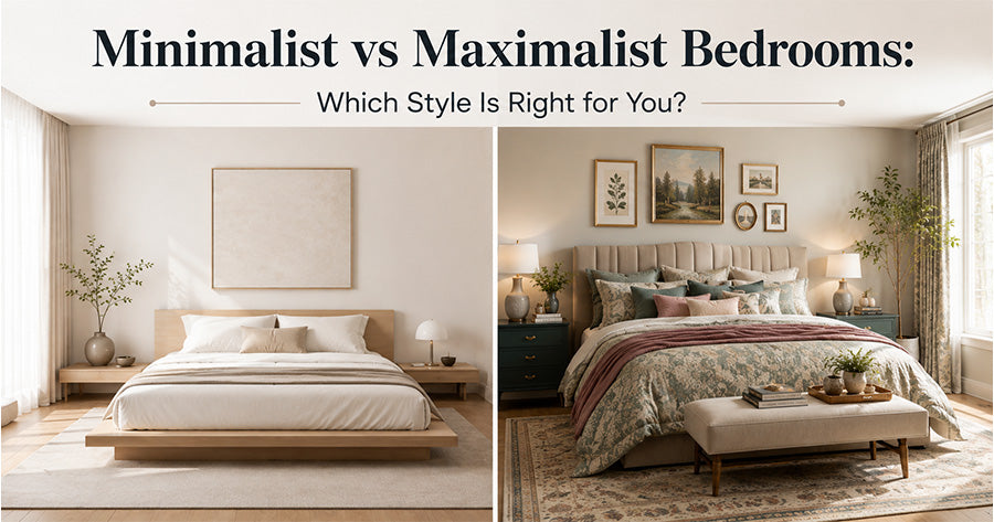 A soft cotton bedsheet, a neatly placed comforter, textured cushions and warm lighting   