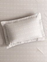 Gardenia Augusta 100% Cotton 300 TC Super King Bedsheet with 2 Pillow Covers | White Digitally Printed