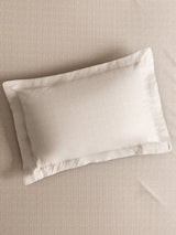 Gardenia Augusta 100% Cotton 300 TC Super King Bedsheet with 2 Pillow Covers | White Digitally Printed