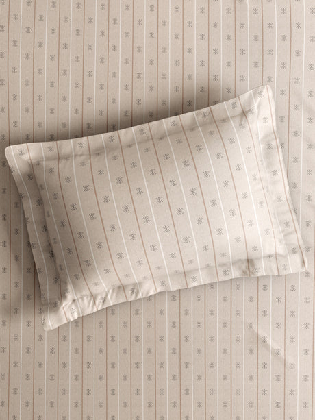 Gardenia Augusta 100% Cotton 300 TC Super King Bedsheet with 2 Pillow Covers | Grey Digitally Printed