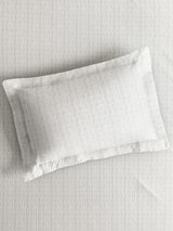 Gardenia Augusta 100% Cotton 300 TC Super King Bedsheet with 2 Pillow Covers | White Digitally Printed