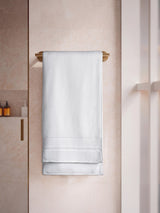 Platinum Pulse 100% Cotton 625 GSM White Bath Towel
