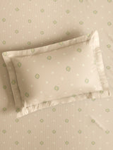 Indo Musk 100% Kasturi Cotton 200 TC King Bedsheet with 2 Pillow Covers | Printed Bedsheet Set